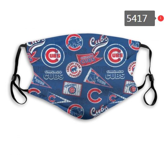 2020 MLB Chicago Cubs #7 Dust mask with filter->mlb dust mask->Sports Accessory